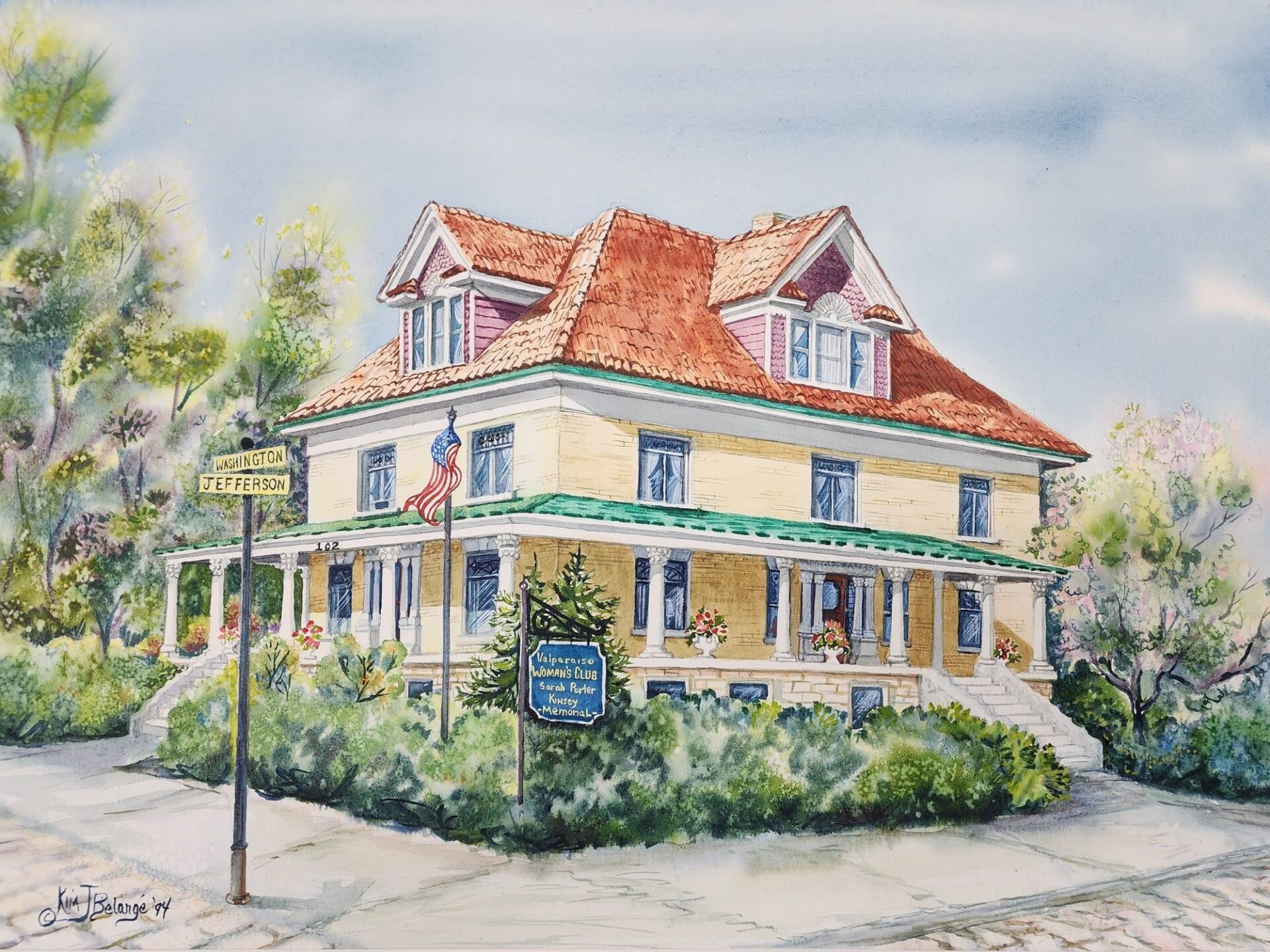 Painting of the Valparaiso Woman's Association
